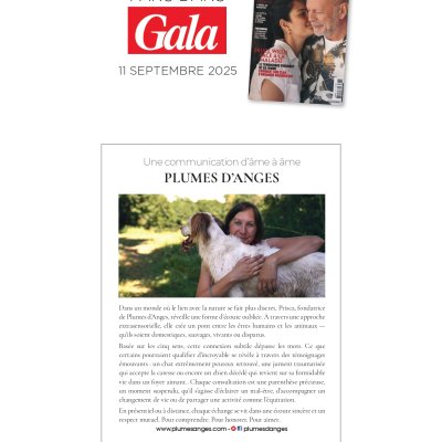 COMMUNICATION ANIMALE- MAGAZINE GALA-SEPTEMBRE 2025